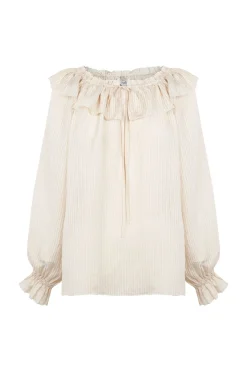 Hoss Intropia Cassandra. Blusa romántica Marfil Clearance