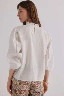 Hoss Intropia Cassia. Blusa romántica Marfil Hot