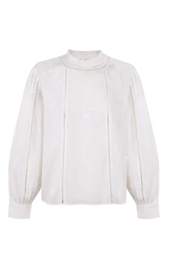 Hoss Intropia Cassia. Blusa romántica Marfil Hot