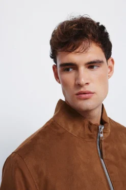 Springfield Cazadora acolchada efecto ante beige New