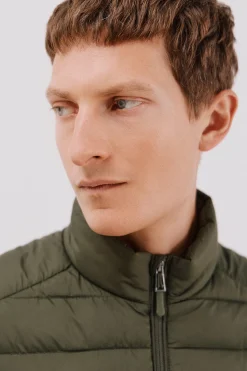 Cortefiel Cazadora acolchada ultralight Kaki