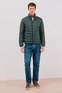 Cortefiel Cazadora acolchada ultralight Verde oscuro New