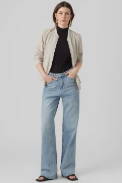 Vero Moda Cazadora bomber Beige New