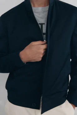 Pedro del Hierro Cazadora bomber de lana Azul Outlet