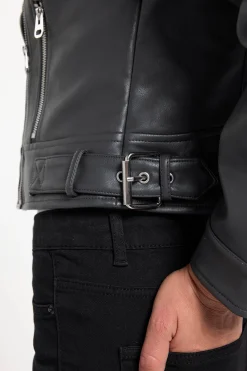 Vero Moda Cazadora corta efecto piel Gris oscuro Hot