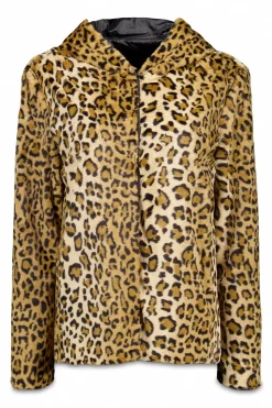 Cortefiel Cazadora corta reversible efecto pelo Negro Best