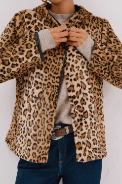 Cortefiel Cazadora corta reversible efecto pelo Negro Best