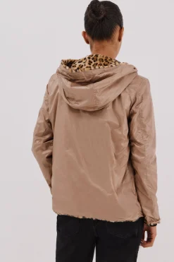 Cortefiel Cazadora corta reversible efecto pelo Beige Online