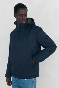 Pedro del Hierro Cazadora cremallera con capucha Azul Online