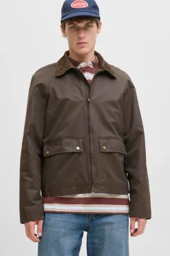 Jack & Jones Cazadora cuello pana marr&oacute;n Best