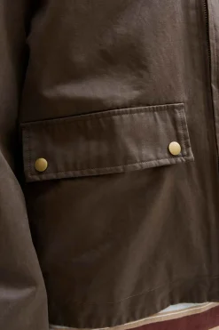 Jack & Jones Cazadora cuello pana marr&oacute;n Best