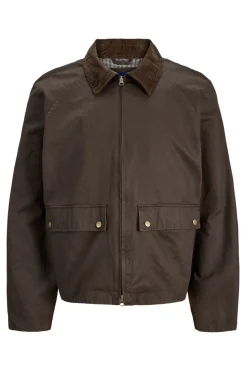 Jack & Jones Cazadora cuello pana marr&oacute;n Best