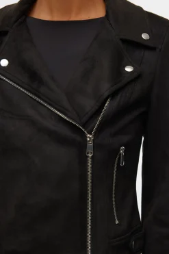 Vero Moda Cazadora de ante con tachuelas Negro Best