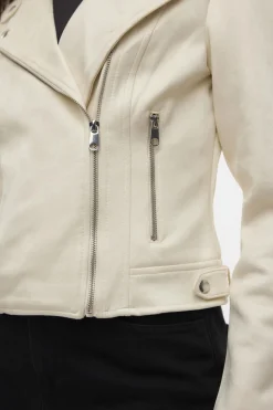 Vero Moda Cazadora de ante con tachuelas Beige