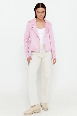 Vero Moda Cazadora de ante con tachuelas Lila New