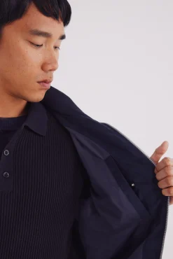 Springfield Cazadora efecto ante azul Discount