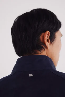 Springfield Cazadora efecto ante azul Discount