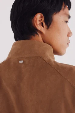 Springfield Cazadora efecto ante beige Clearance