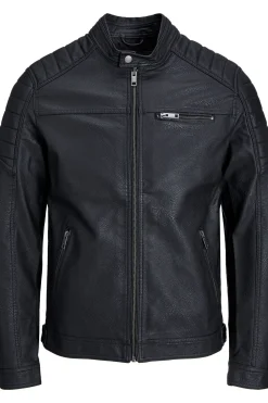 Jack & Jones Cazadora efecto piel negro Best