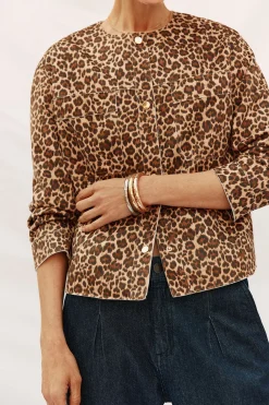 Cortefiel Cazadora efecto piel Multicolor Discount