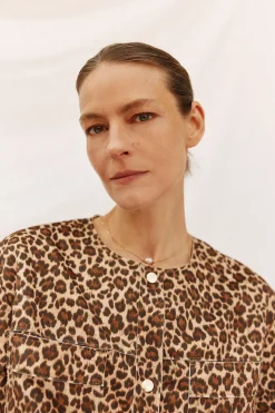 Cortefiel Cazadora efecto piel Multicolor Discount