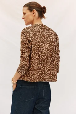 Cortefiel Cazadora efecto piel Multicolor Discount