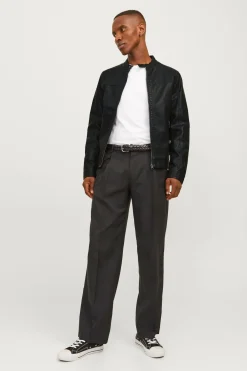 Jack & Jones Cazadora efecto piel negro New
