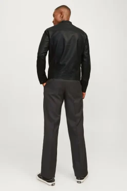 Jack & Jones Cazadora efecto piel negro New