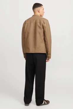 Jack & Jones Cazadora efecto piel beige Clearance