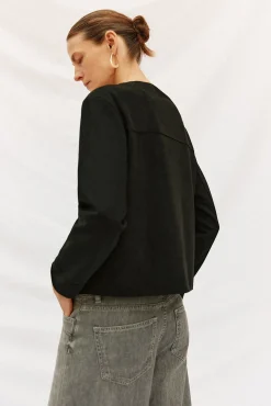 Cortefiel Cazadora efecto piel Negro New