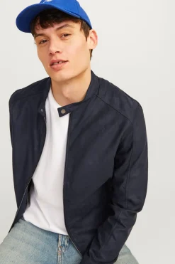 Jack & Jones Cazadora efecto piel negro Outlet