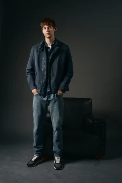 OOTO Cazadora estilo heritage Azul marino Discount