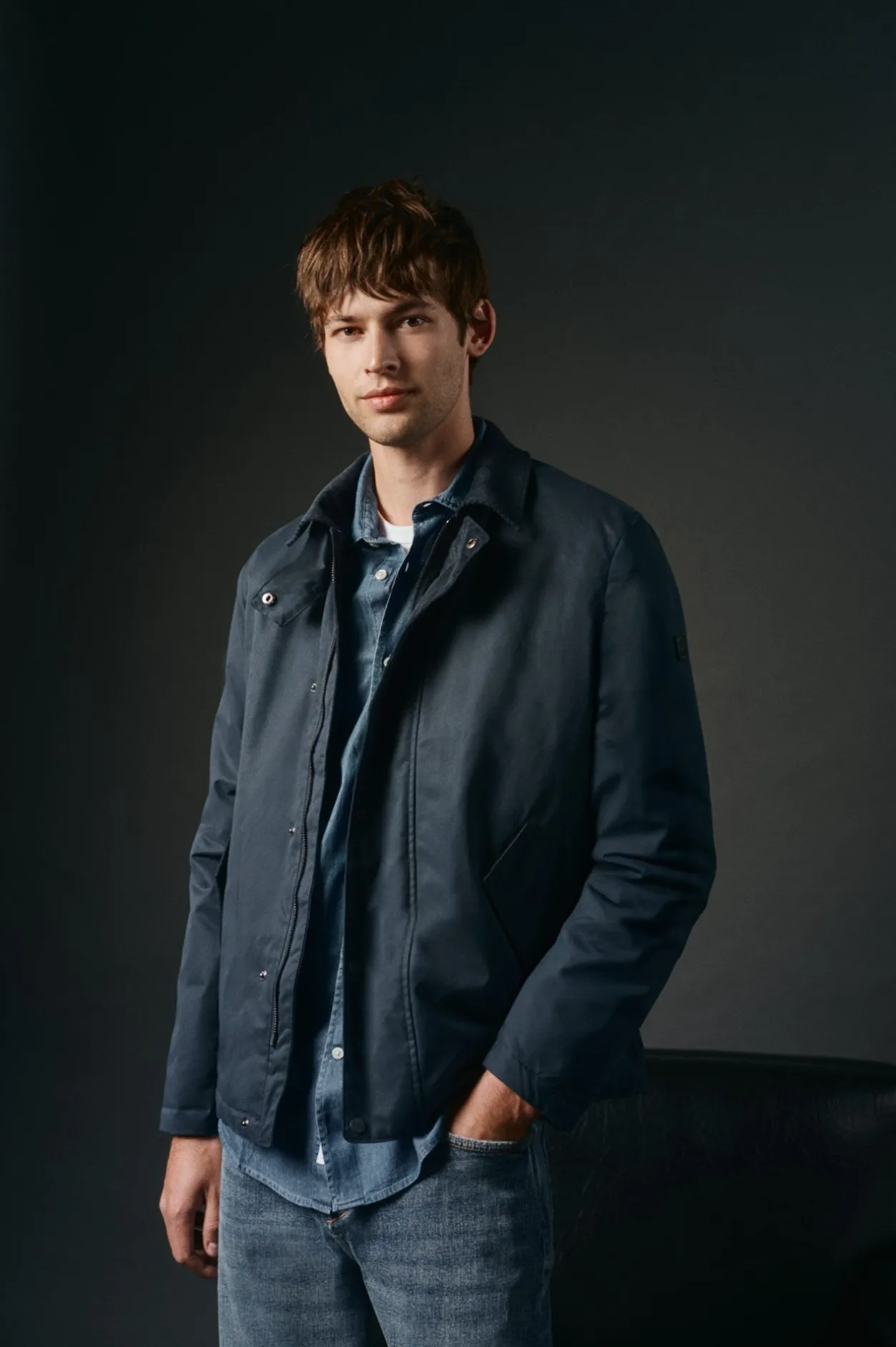 OOTO Cazadora estilo heritage Azul marino Discount