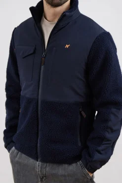 Williot Cazadora Híbrida Borrego Azul marino Online