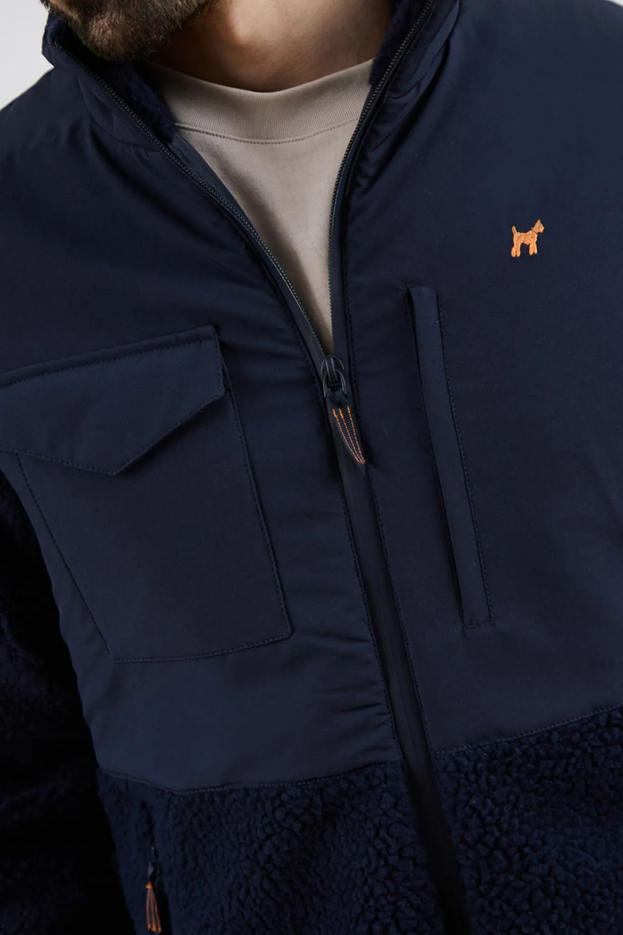 Williot Cazadora Híbrida Borrego Azul marino Online