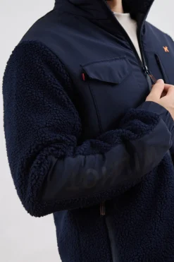 Williot Cazadora Híbrida Borrego Azul marino Online