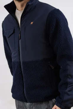 Williot Cazadora Híbrida Borrego Azul marino Online