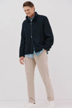 Cortefiel Cazadora lana Azul marino New