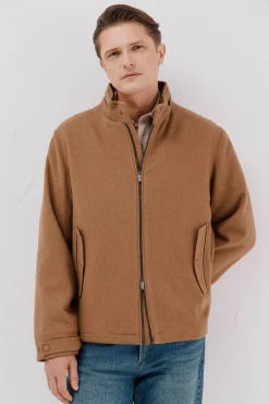 Cortefiel Cazadora lana Camel