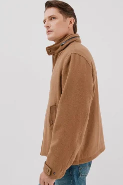 Cortefiel Cazadora lana Camel