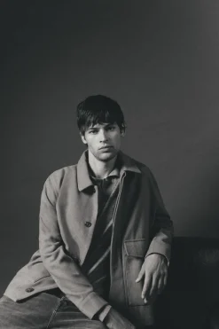 OOTO Cazadora mezcla lana Marr&oacute;n Outlet