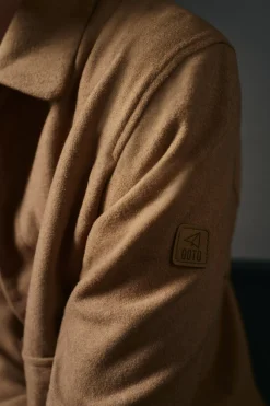 OOTO Cazadora mezcla lana Marr&oacute;n Outlet