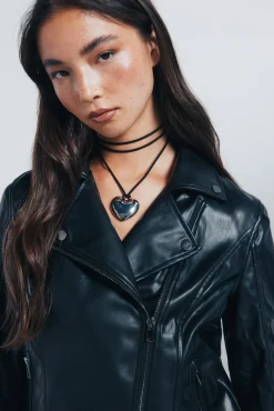 Springfield Cazadora motera negro Hot