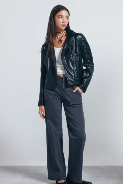 Springfield Cazadora motera negro Hot