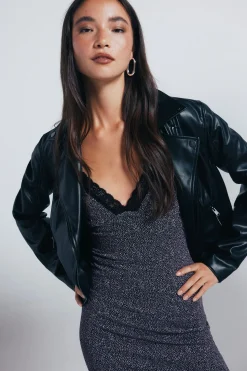 Springfield Cazadora motera negro Hot