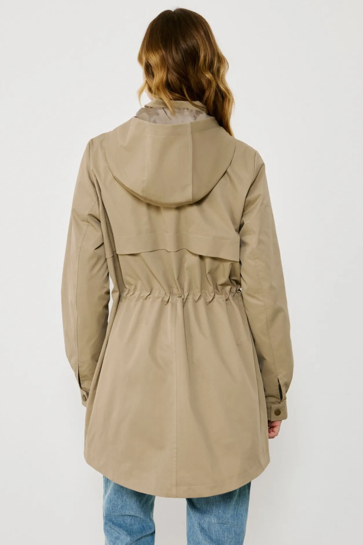 Vila Cazadora parka con capucha Beige Clearance