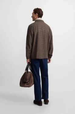 Silbon Cazadora pata de gallo Marr&oacute;n Outlet