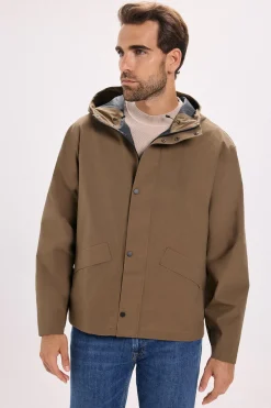 Jack & Jones Cazadora regular fit waterproof Marr&oacute;n Best