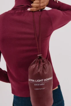Cortefiel Cazadora reversible plumas Vino Outlet