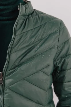 Cortefiel Cazadora reversible plumas Verde Online